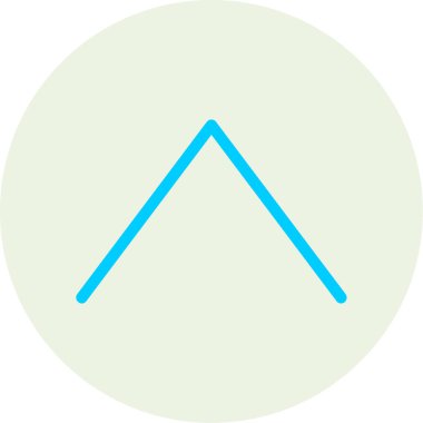 Ok ucu kadar düz vektör simgesi