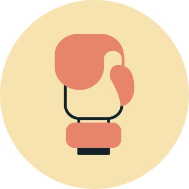 Boks eldiveni ikonu. Web için boks eldiveni vektör simgelerinin çizimi.