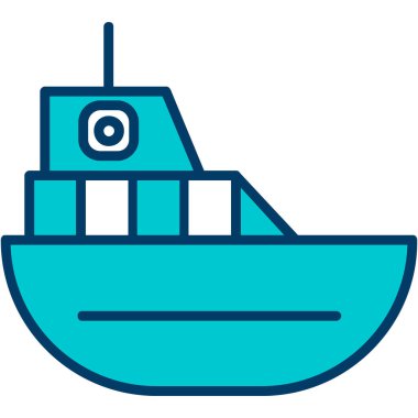 ship icon. simple illustration of submarine vector icons for web