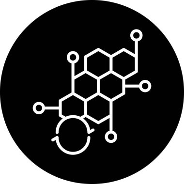 Bir kimyasal simgenin vektör illüstrasyonu