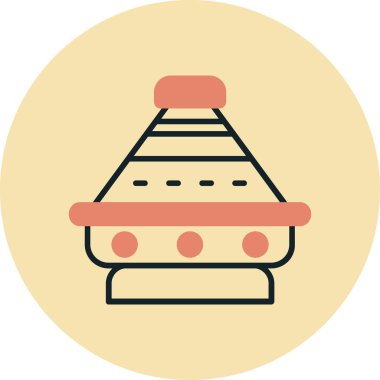 Bir Noel şapkasının vektör illüstrasyonu