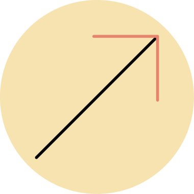 Tek bir simgenin vektör illüstrasyonu