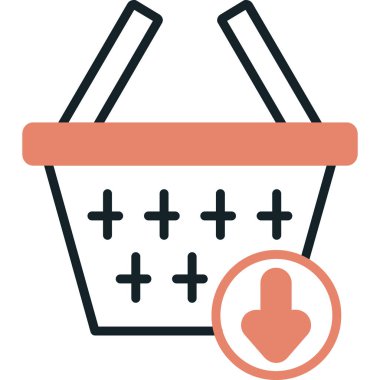 Alışveriş sepeti. Basit tasarım