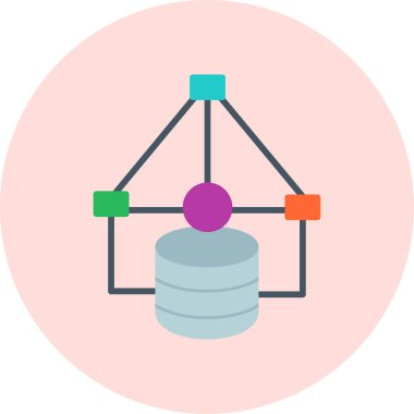 veri veritabanı vektörü simgesi