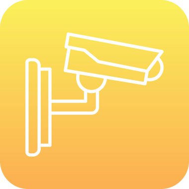 Kapalı devre televizyon ikonu. vektör illüstrasyonu