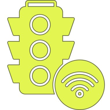 kablosuz simgesi, vektör çizim