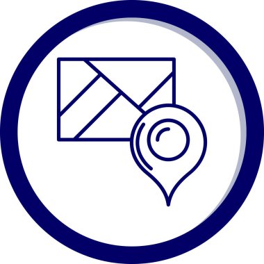 harita simgesi vektör illüstrasyonu