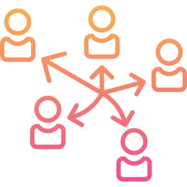 şebeke. Web simgesi basit illüstrasyon