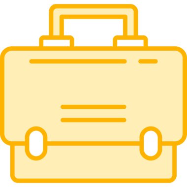 Evrak çantası. Web simgesi vektör illüstrasyonu