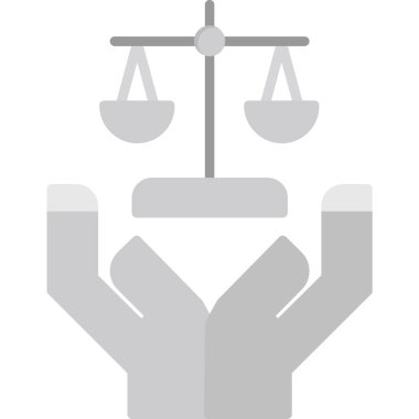 Adalet vektör biçiminde düz simge ölçeklendirdi