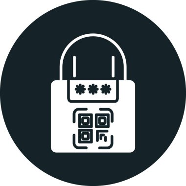 Kilit. Web simgesi basit illüstrasyon