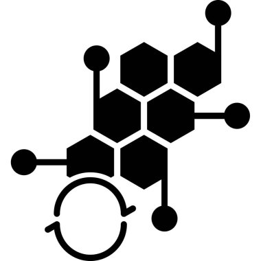 Kimyasal kimyasal molekül simgesi