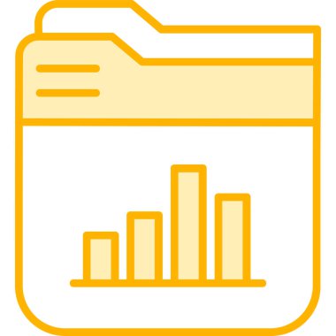 analitik grafik çizelgesi simgesi doldurulmuş ana hatlar biçiminde