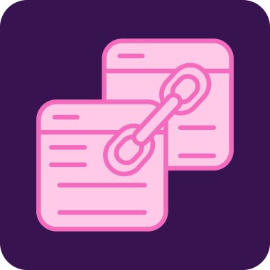 bağlantı simgesi vektör illüstrasyonu