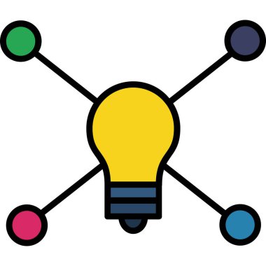 fikir web simgesi, vektör çizim