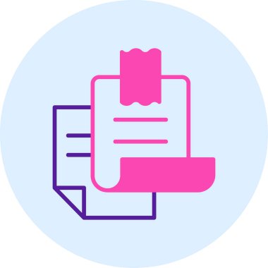 Belge. Web simgesi basit illüstrasyon