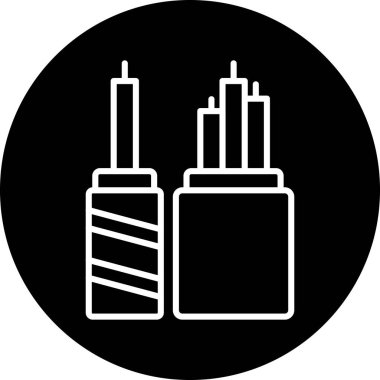 Güzellik ve moda simgelerinin vektör çizimi