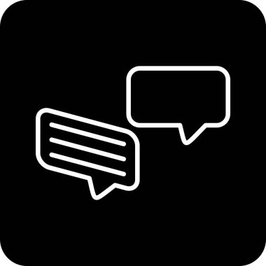 kabarcık sohbet simgesi, basit biçim