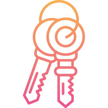 Anahtar. Web simgesi basit illüstrasyon