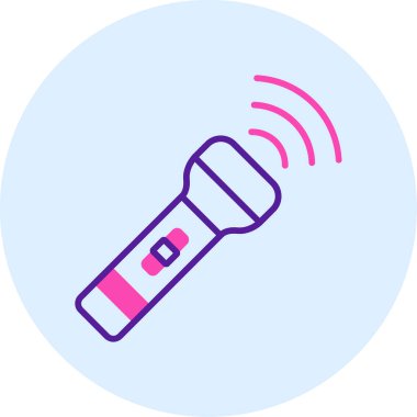 mikrofon vektör simgesi modern basit illüstrasyon