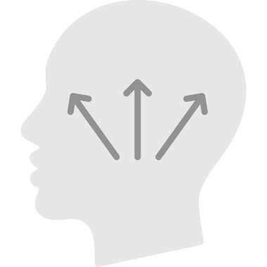 Beyin. Web simgesi basit tasarım