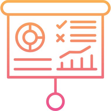 iş grafiği ikon vektör illüstrasyonu