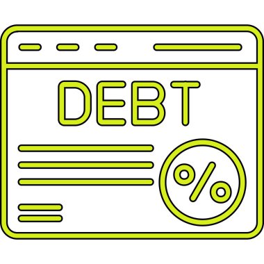 borç simgesi, basit biçim