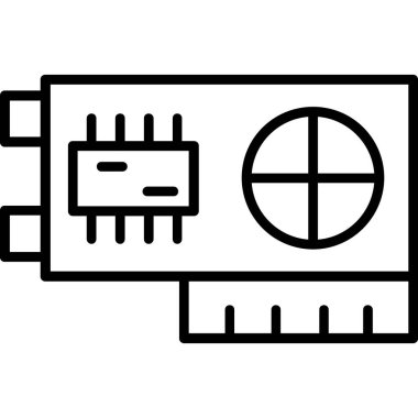 Devre simgesi ana hat vektörü. bilgisayar
