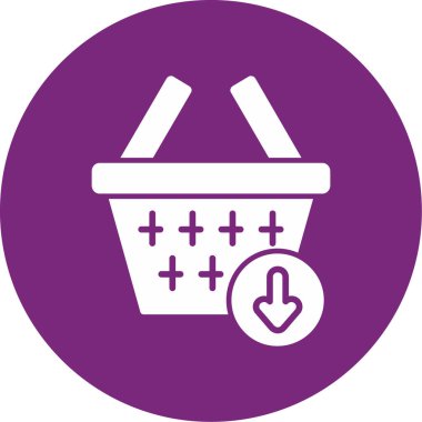 Alışveriş. Web simgesi basit illüstrasyon