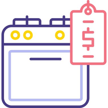 alışveriş simgesi vektör illüstrasyonu