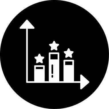 İş ve finans simgesinin vektör illüstrasyonu