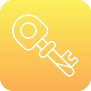 Benzersiz anahtar vektör simgesi