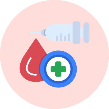 kan nakli düz vektör simgesi