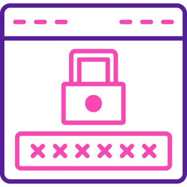 ikon vektör illüstrasyonunu kilitle