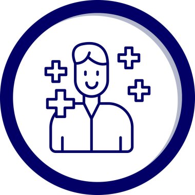 Bir kadın ve dizüstü bilgisayarın vektör çizimi