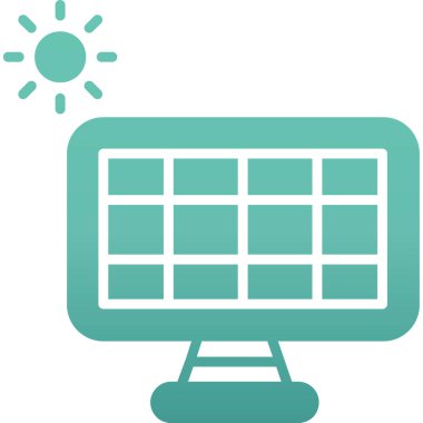 Bilgisayar ekranı. Basit tasarım