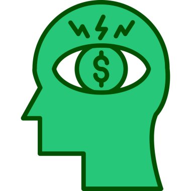 Para için. Web simgesi basit illüstrasyon