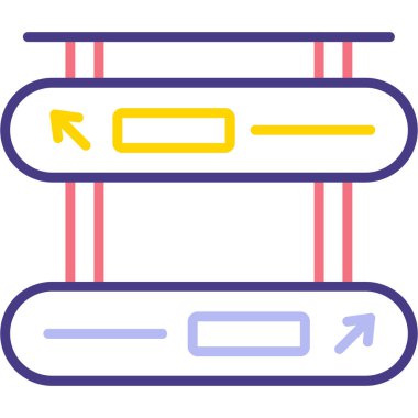 Modern bir simgenin vektör illüstrasyonu