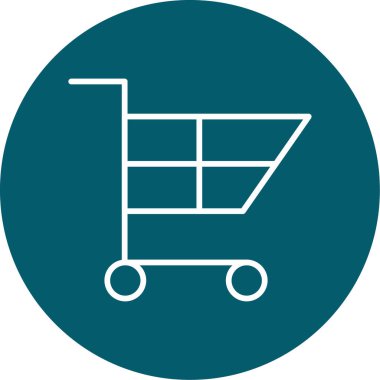 Alışveriş sepetinin vektör illüstrasyonu