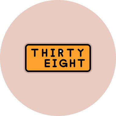 35 işaret vektör illüstrasyon simgesi