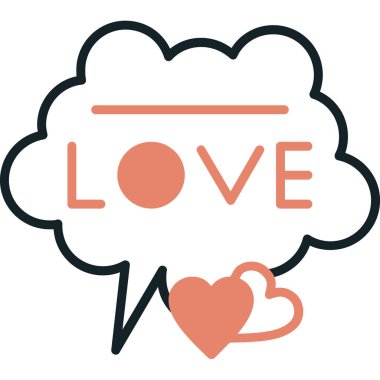 Aşk simgesi vektör illüstrasyonu