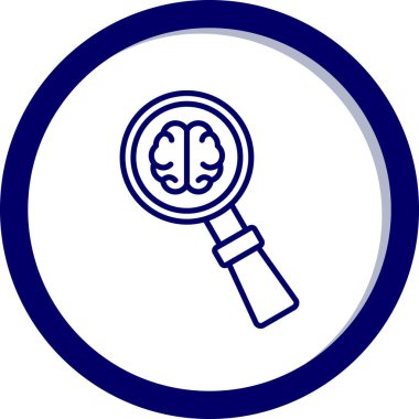 Çizgi biçiminde büyütme cam simgesi