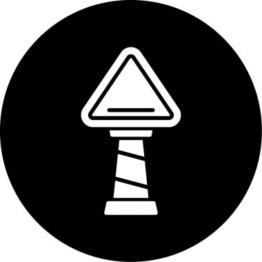 yol simgesi vektör illüstrasyonu