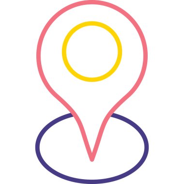 konumu PIN vektör çizim