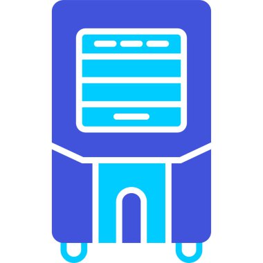 Buzdolabı. Web simgesi basit illüstrasyon