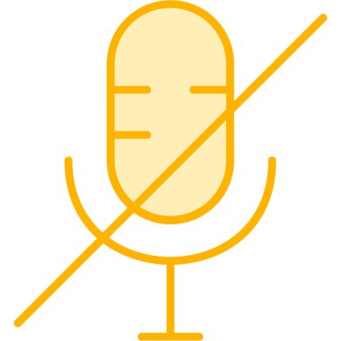 mikrofon simgesi vektör illüstrasyonu