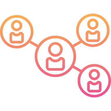 sosyal ağ simge vektör çizim