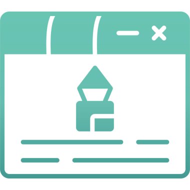 Web simgesi vektör illüstrasyonu