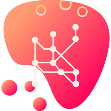 Beyin ikonu. Beynin vektör illüstrasyonu