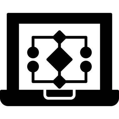 bir ağ ağına sahip dizüstü bilgisayar